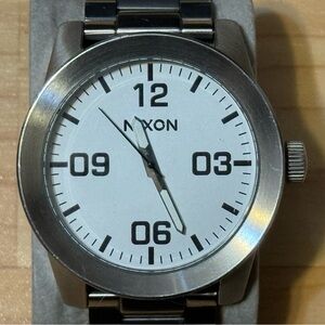 Nixon The Corporal "Take Charge" Stainless Men's Analog Surf Watch RUNS *READ*